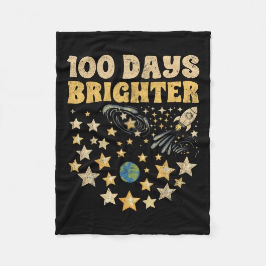 100 dagen helderder Kinder 100ste dag van schoolst Fleece Deken (Voorkant)