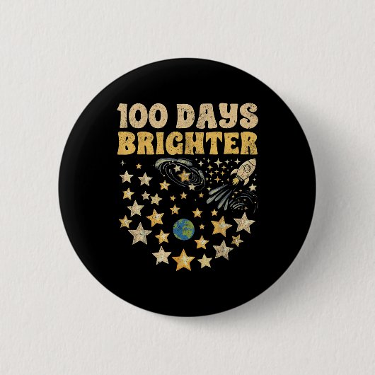 100 dagen helderder Kinder 100ste dag van schoolst Ronde Button 5,7 Cm (Voorkant)