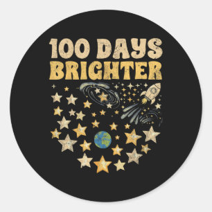 100 dagen helderder Kinder 100ste dag van schoolst Ronde Sticker
