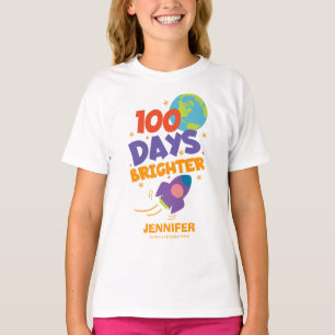 100 dagen helderder Schattigee raket 100 dagen sch T-shirt