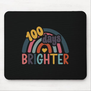 100 dagen helderdere regenboog 100e dag schoolonde muismat