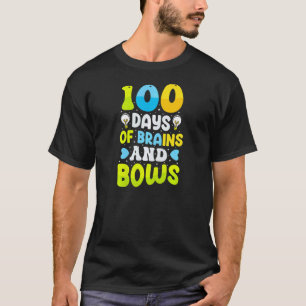 100 dagen hersenen en boogjes leraren kinderen 100 t-shirt