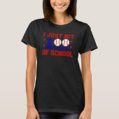 100 dagen honkbal 100e dag school S T-shirt (Voorkant)