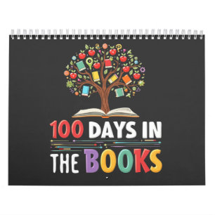 100 dagen in de boeken dagen van de leraar van het kalender