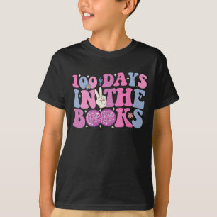 100 Dagen In De Boeken Disco Bal Groovy Retro T-shirt