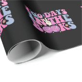 100 dagen in de boeken Disco Ball Groovy Retro Cadeaupapier (Rol Hoek)