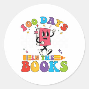 100 dagen in de boeken Lezing leraar 100e dag van Ronde Sticker