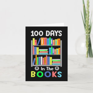 100 dagen in de Boeken Reading Librarian Teacher S Kaart