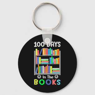 100 dagen in de Boeken Reading Librarian Teacher S Sleutelhanger