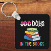 100 dagen in de boeken school lezen bibliothecaris sleutelhanger (Voorkant)