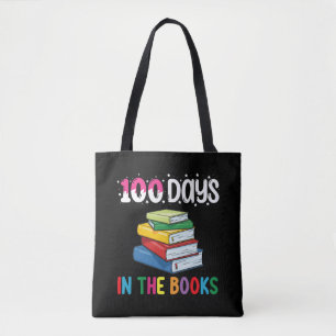 100 dagen in de boeken school lezen bibliothecaris tote bag