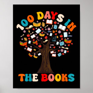 100 dagen in de boeken Voorleesleraar 100e dag Poster