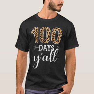 100 dagen je leraar of student leopard Buffalo T-shirt