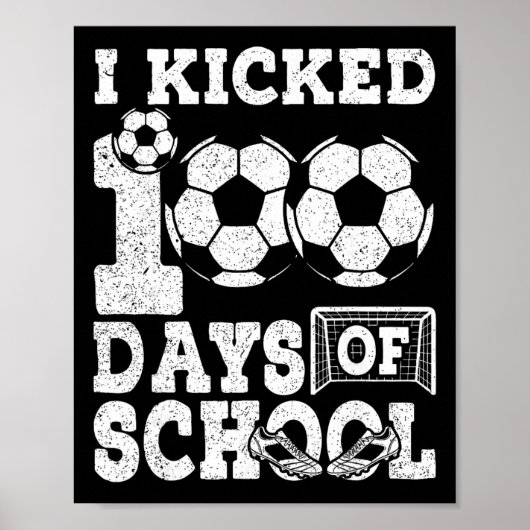 100 dagen jongens kinderen 100ste dag van school S Poster (Voorkant)