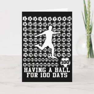100 dagen jongensvoetbal 100e dag van school kaart