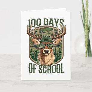 100 dagen juffen camouflage leraar leuk kaart