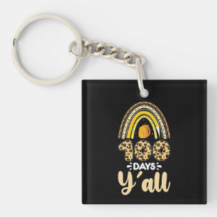 100 Dagen jullie 100ste schooldag luipaard Sleutelhanger