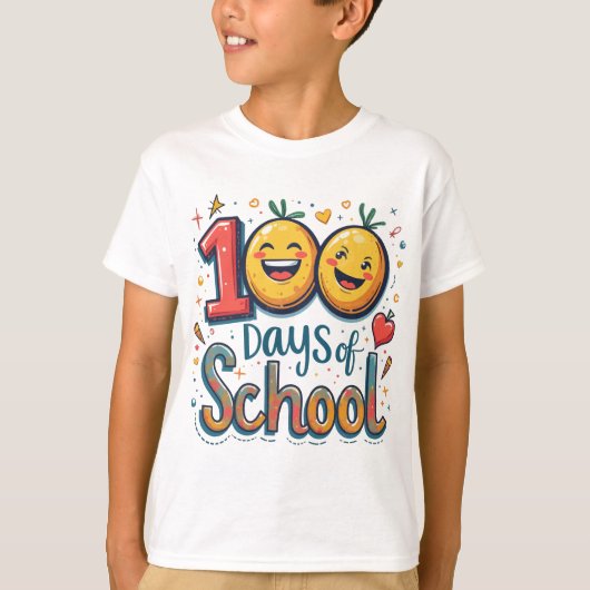 100 dagen Kinder baby shirt (Voorkant)