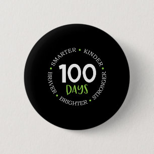 100 dagen Kinder Groei Minds van het lerarenteam o Ronde Button 5,7 Cm