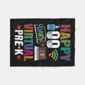 100 dagen Kinder lerarenstudent Fleece Deken (Voorkant (Horizontaal))