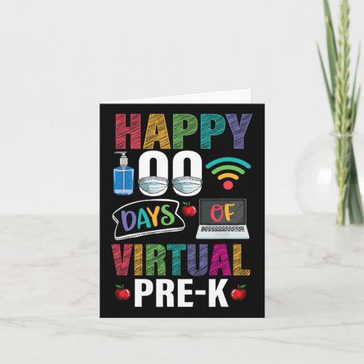 100 dagen Kinder lerarenstudent Kaart (Voorkant)