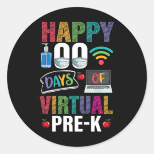 100 dagen Kinder lerarenstudent Ronde Sticker