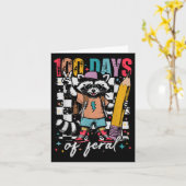 100 dagen Kinder school 100ste schooldag Kaart (Gele Bloem)