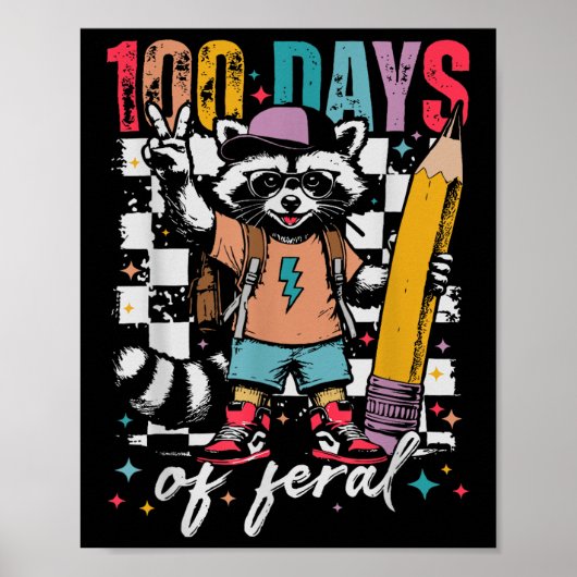 100 dagen Kinder school 100ste schooldag Poster (Voorkant)