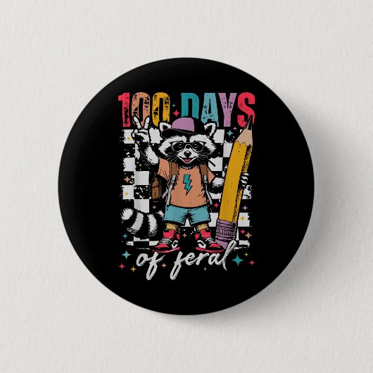 100 dagen Kinder school 100ste schooldag Ronde Button 5,7 Cm (Voorkant)