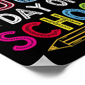 100 dagen Kinder schoolcadeau voor studenten Poster (Hoek)