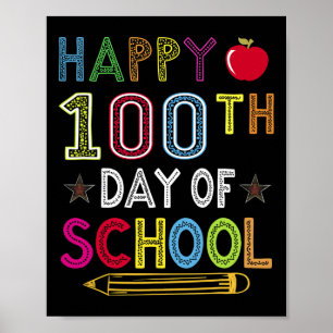 100 dagen Kinder schoolcadeau voor studenten Poster