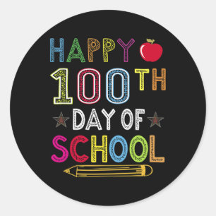 100 dagen Kinder schoolcadeau voor studenten Ronde Sticker