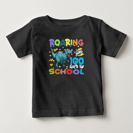 100 dagen Kinder t-shirt op school (Voorkant)