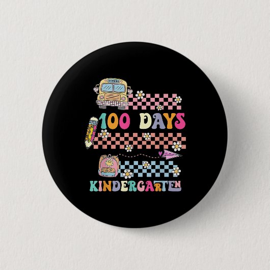 100 dagen kinderarts, 100e dag van de ronde button 5,7 cm (Voorkant)