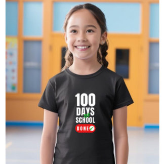 100 dagen Kinderen van schoolmeisjes T-shirt