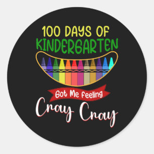100 dagen Kindergarten gaven me het gevoel dat ik Ronde Sticker