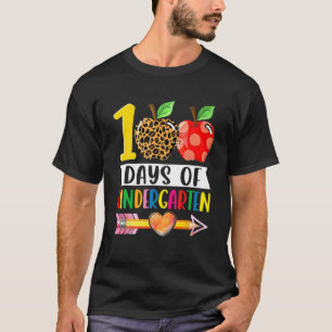 100 dagen kindergarten, hartluipaard 100 dagen oud t-shirt