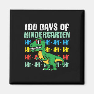 100 dagen Kindergarten Trex Dinosaur 100e dag S Magneet