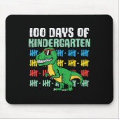 100 dagen Kindergarten Trex Dinosaur 100e dag S Muismat (Voorkant)