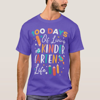 100 dagen kindergartieleven schoolvriend t-shirt