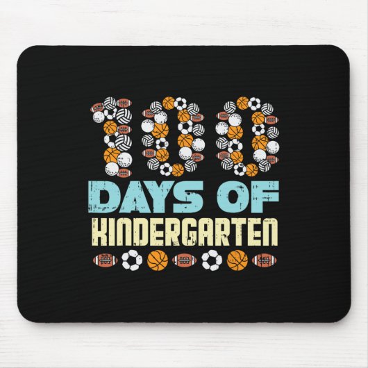 100 dagen kinderkleuterscholen 100e dag school sp muismat (Voorkant)
