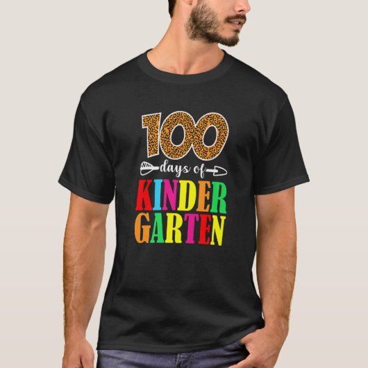100 dagen kinderluipaard 100 dagen Scho T-shirt (Voorkant)