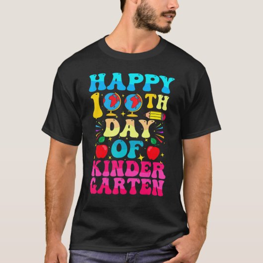 100 dagen kinderopleiding - 100e dag school t-shirt (Voorkant)