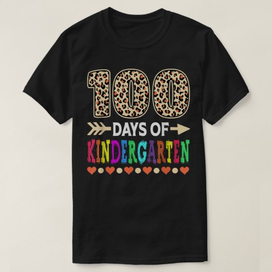 100 dagen kinderopleiding 100e dag van de schoollo t-shirt (Design voorkant)