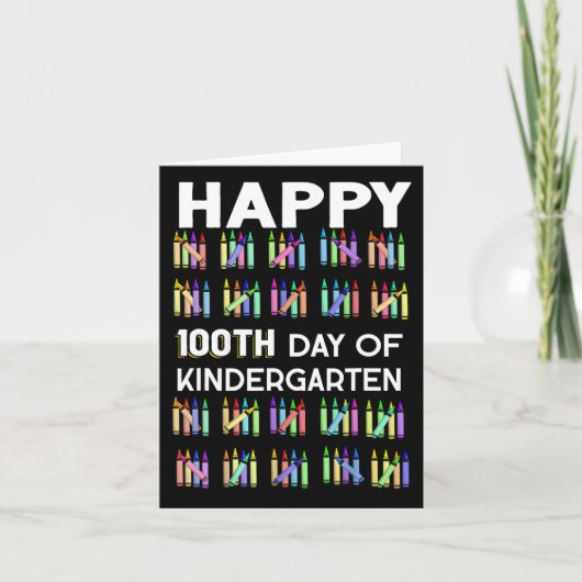 100 dagen kinderopvang 100e schooldag kaart (Voorkant)