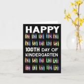 100 dagen kinderopvang 100e schooldag kaart (Gele Bloem)