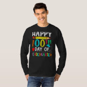 100 dagen kinderopvang 100e schooldag t-shirt (Voorkant volledig)