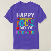 100 dagen kindertuin, 100-jarige schooldag t-shirt (Design voorkant)