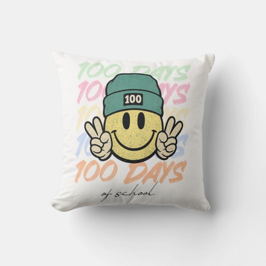 100 dagen klas, honderd dagen klas kussen (Voorkant)