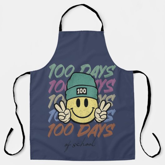 100 dagen klas, honderd dagen klas schort (Voorkant)